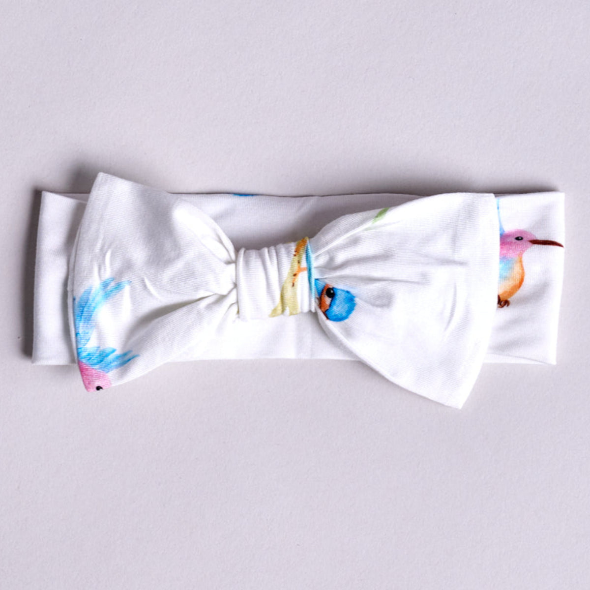 Birds Headband Blue Bubz Bamboo Baby Clothing