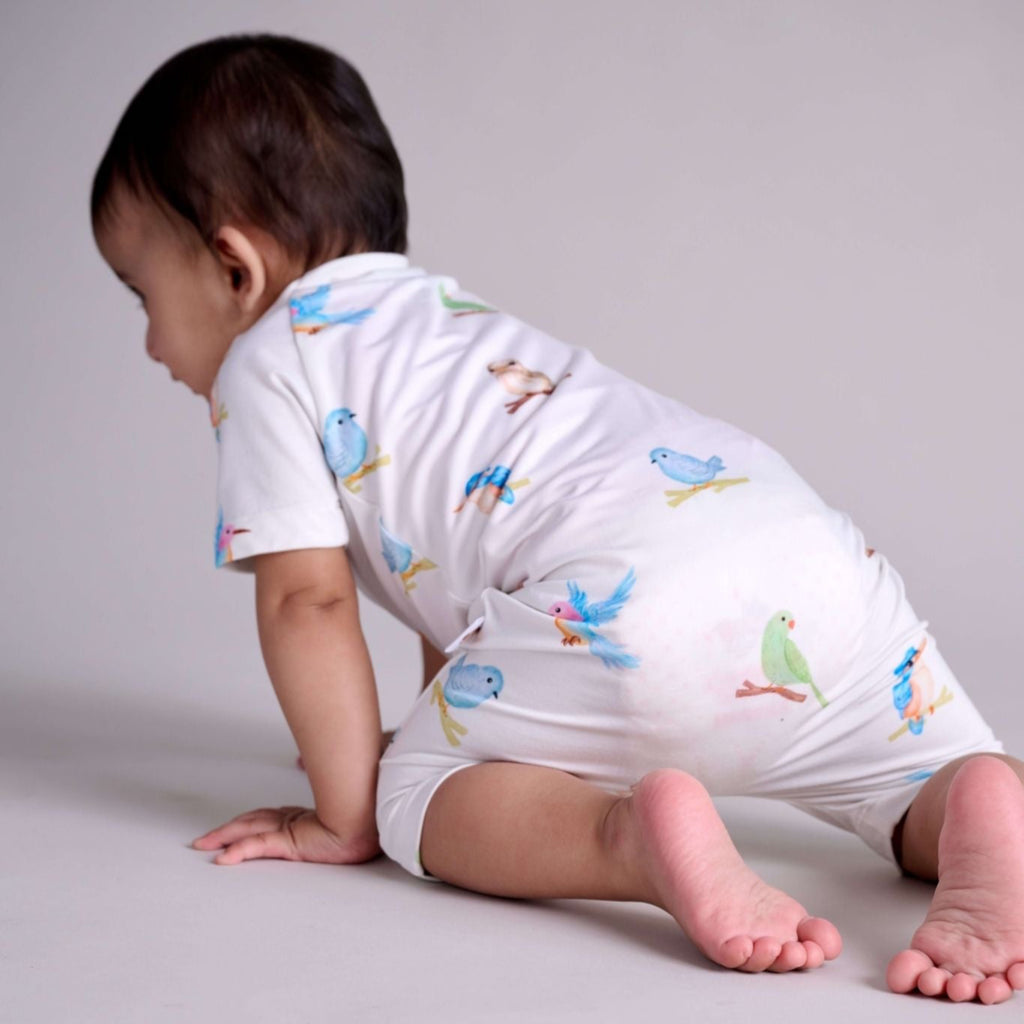 Birds Shortie Side Detail