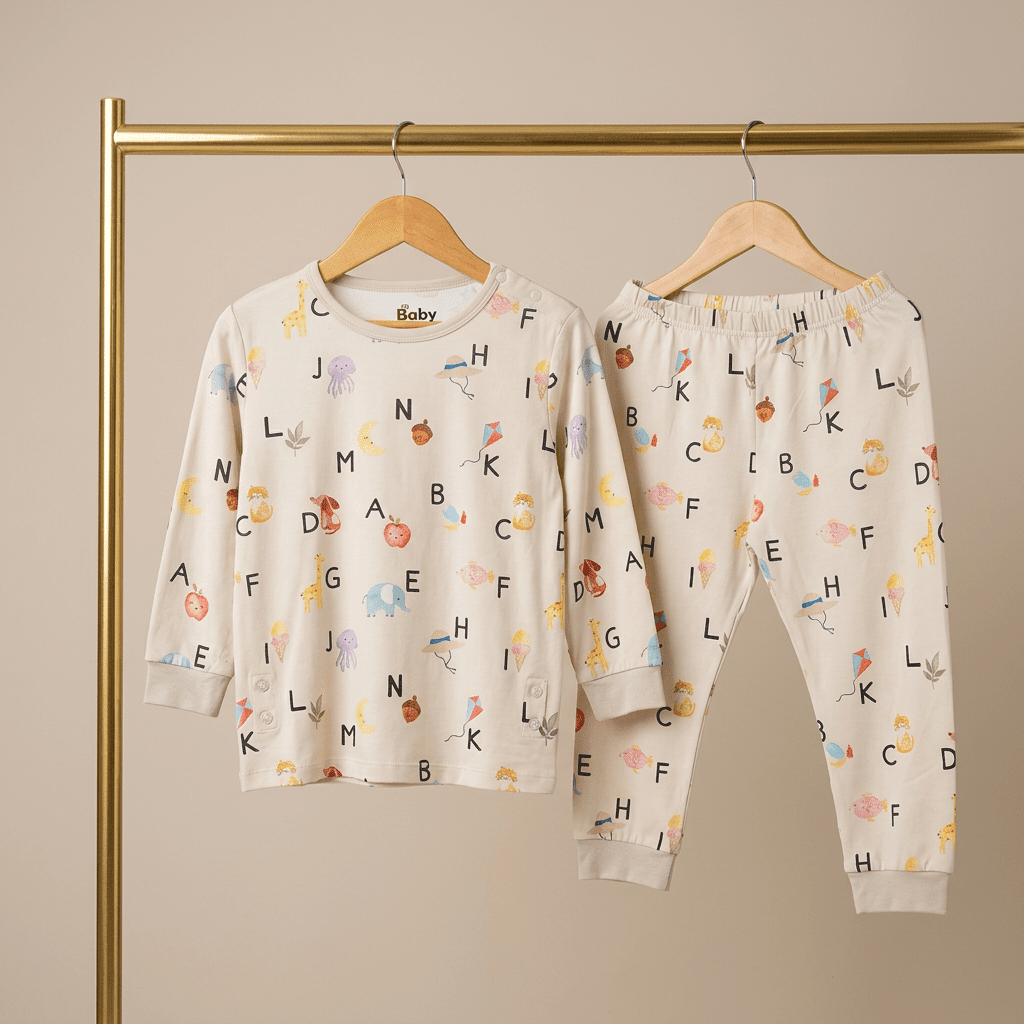 Alphabet Adventure Bamboo Long Sleeve Set - Bubz
