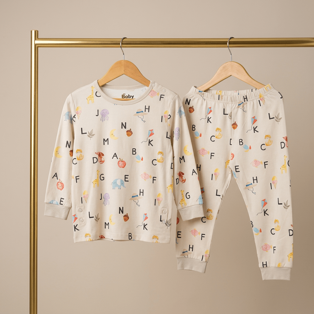 Alphabet Adventure Bamboo Long Sleeve Set - Bubz