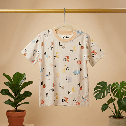 Alphabet Adventure Bamboo T-shirt - Bubz