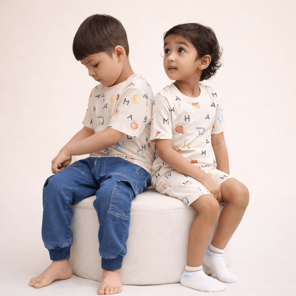 Alphabet Adventures Bamboo Short Sleeve Set - Bubz