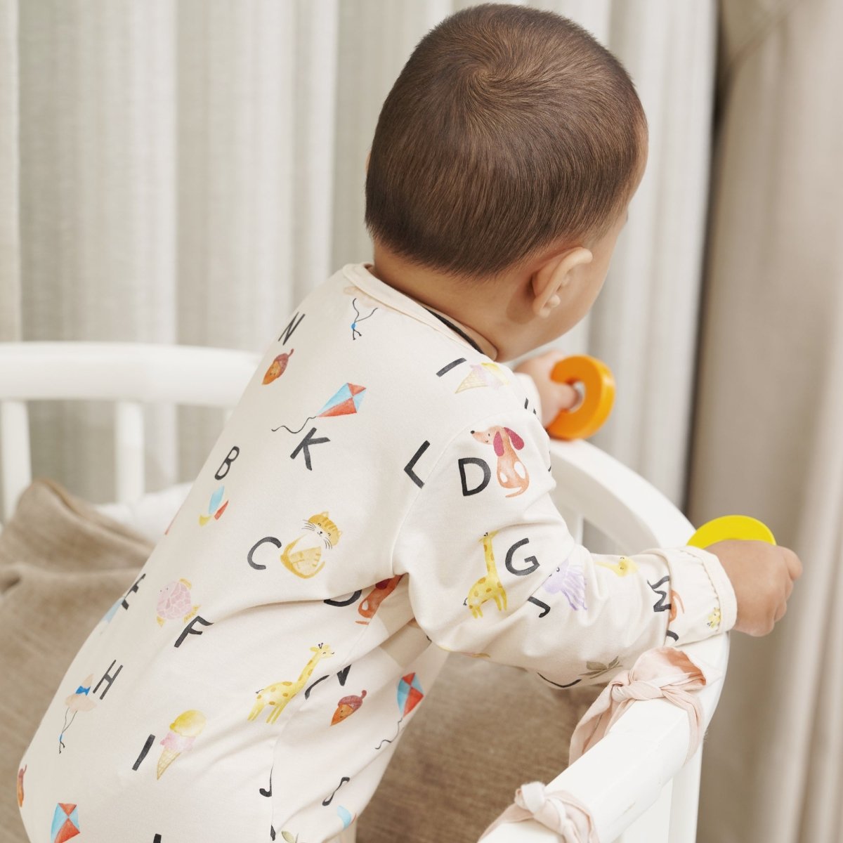 Alphabet Adventures Bamboo Zipsuit - Bubz