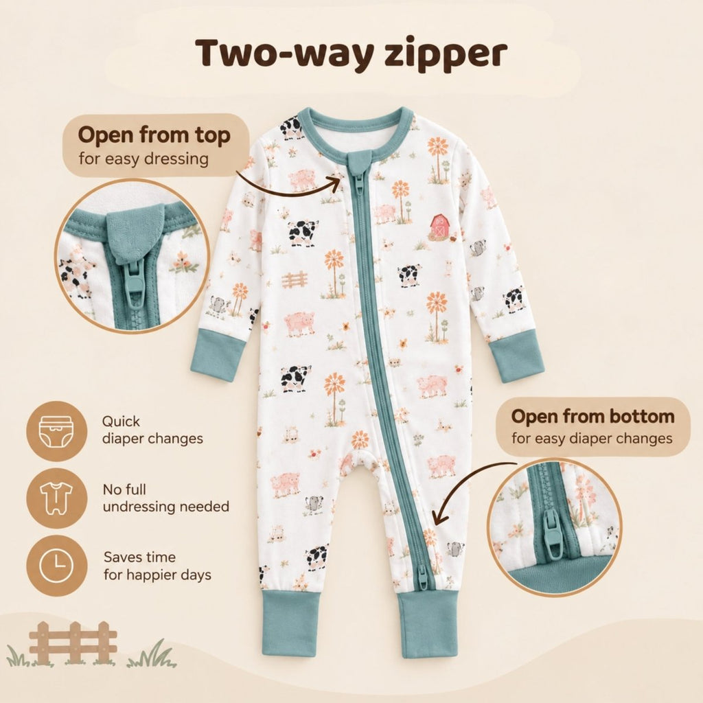 Barn Bamboo Zipsuit - Bubz