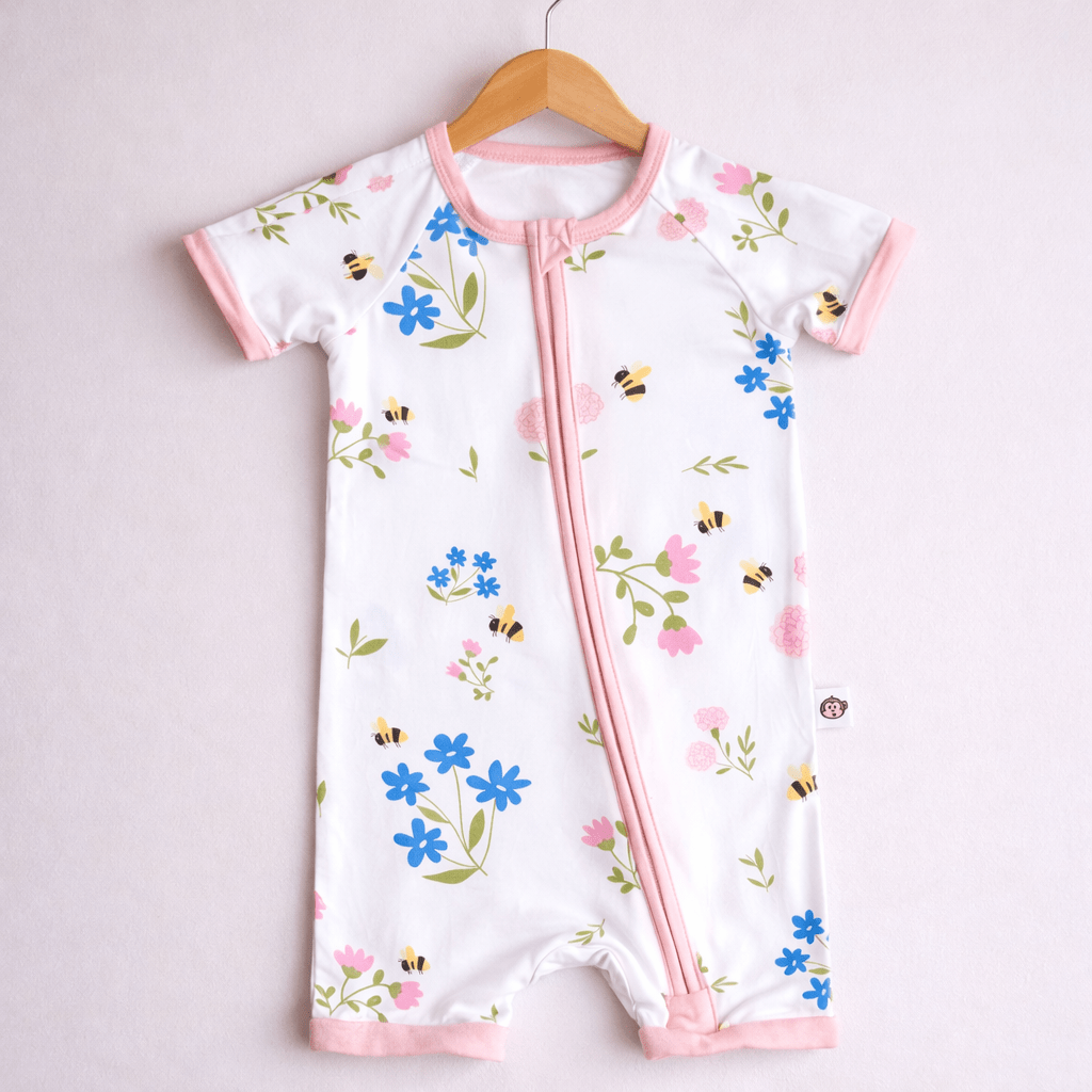 Blossoms Bamboo Romper - Bubz