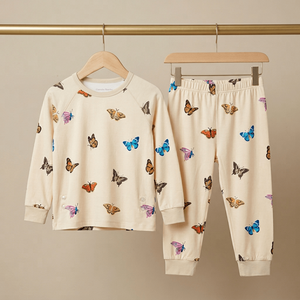 Chasing Butterflies Bamboo Long Sleeve Set - Bubz