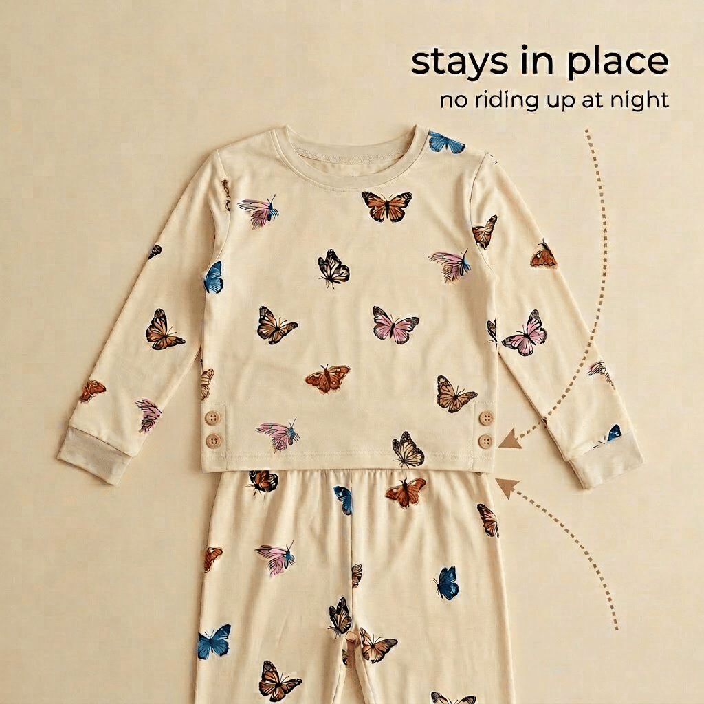 Chasing Butterflies Bamboo Long Sleeve Set - Bubz