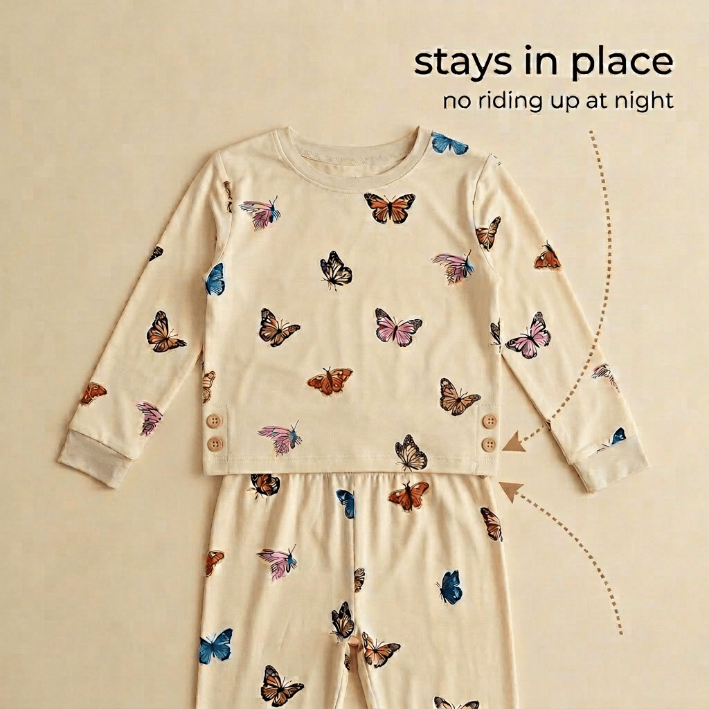 Chasing Butterflies Bamboo Long Sleeve Set - Bubz