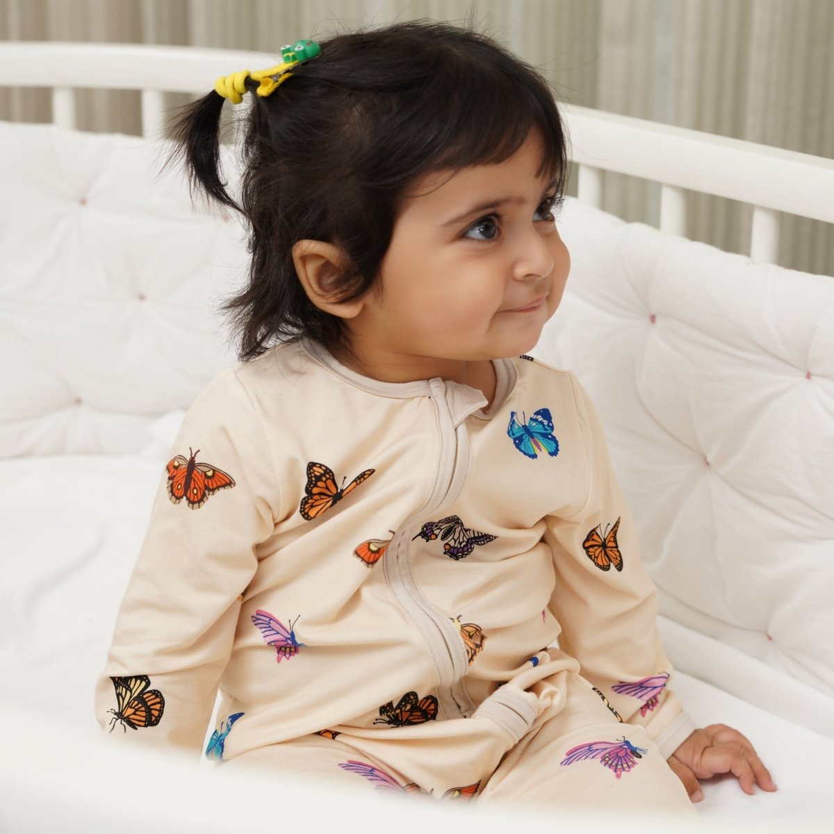 Chasing Butterflies Bamboo Zipsuit - Bubz
