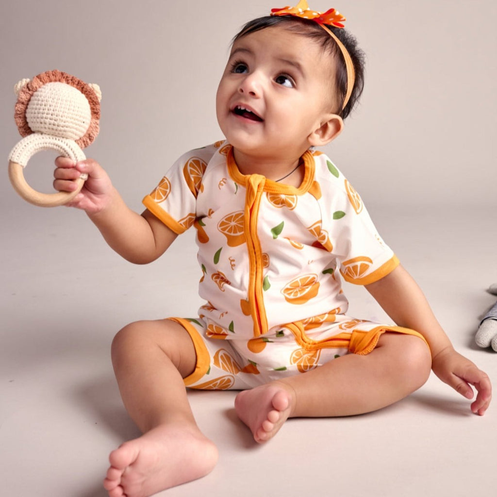 Citrus Fruits Bamboo Romper - Bubz