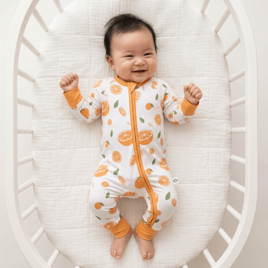 Citrus Fruits Bamboo Zipsuit - Bubz