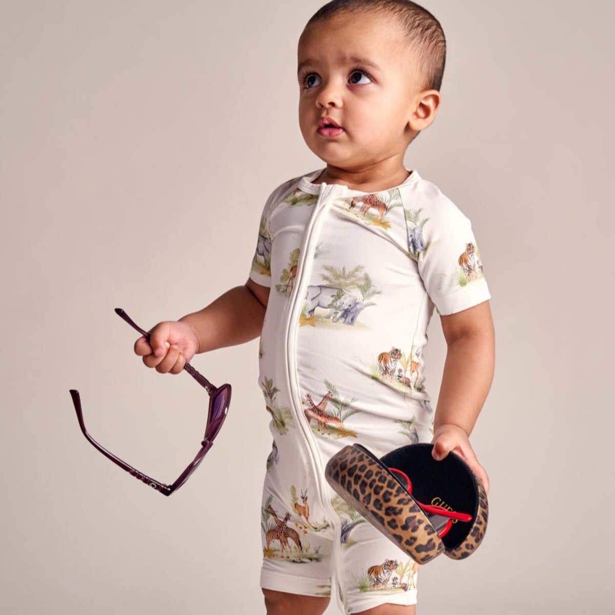 Indian Safari Bamboo Romper - Bubz