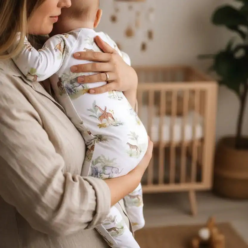 Indian Safari Bamboo Zipsuit - Bubz