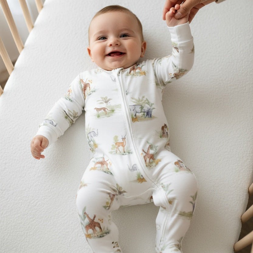 Indian Safari Bamboo Zipsuit - Bubz