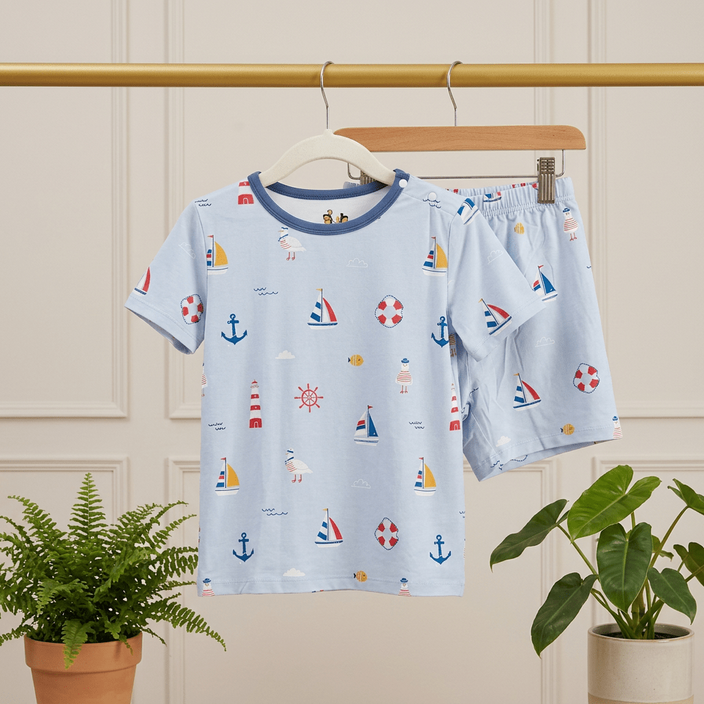 Little Sailors Bamboo Short Sleeve Set - Bubz