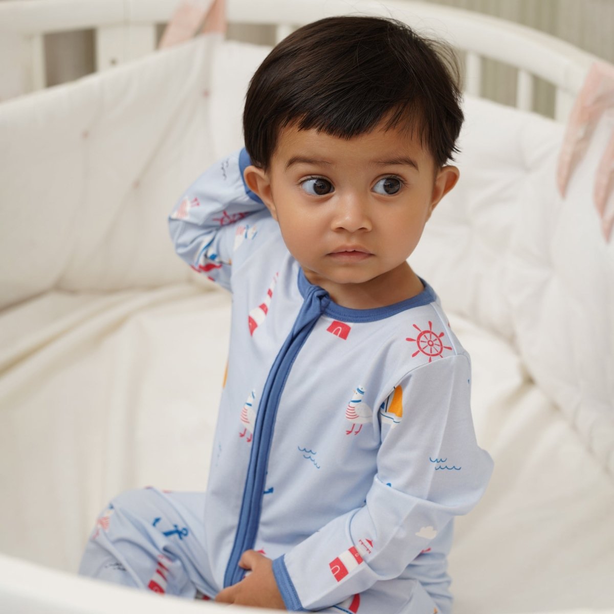 Little Sailors Bamboo Zipsuit - Bubz