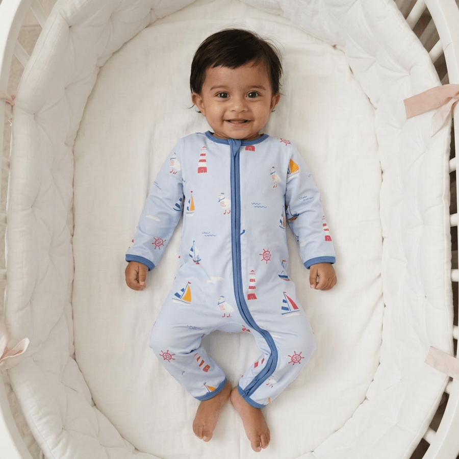 Little Sailors Bamboo Zipsuit - Bubz