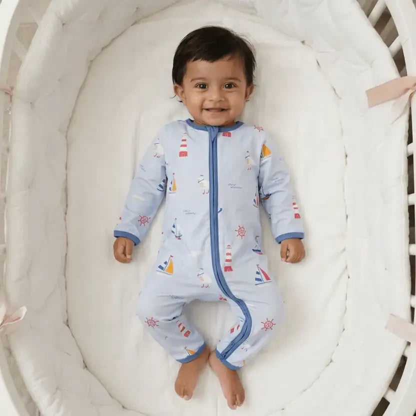 Little Sailors Bamboo Zipsuit - Bubz