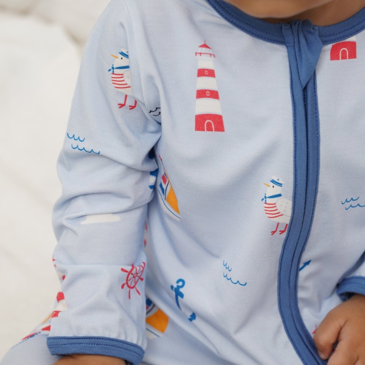 Little Sailors Bamboo Zipsuit - Bubz