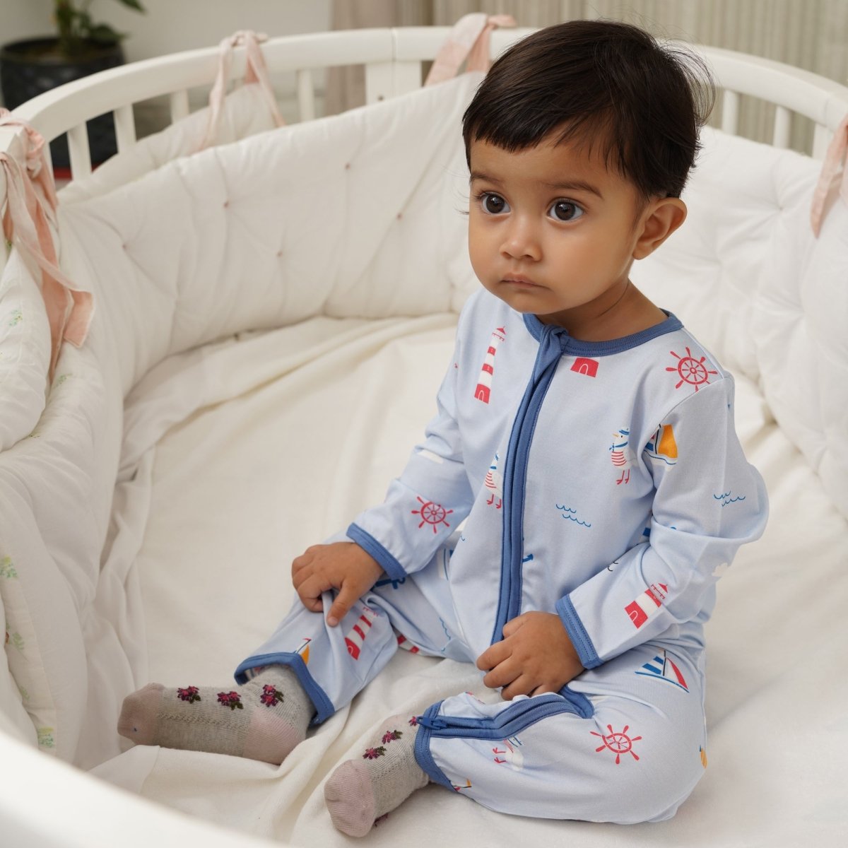 Little Sailors Bamboo Zipsuit - Bubz