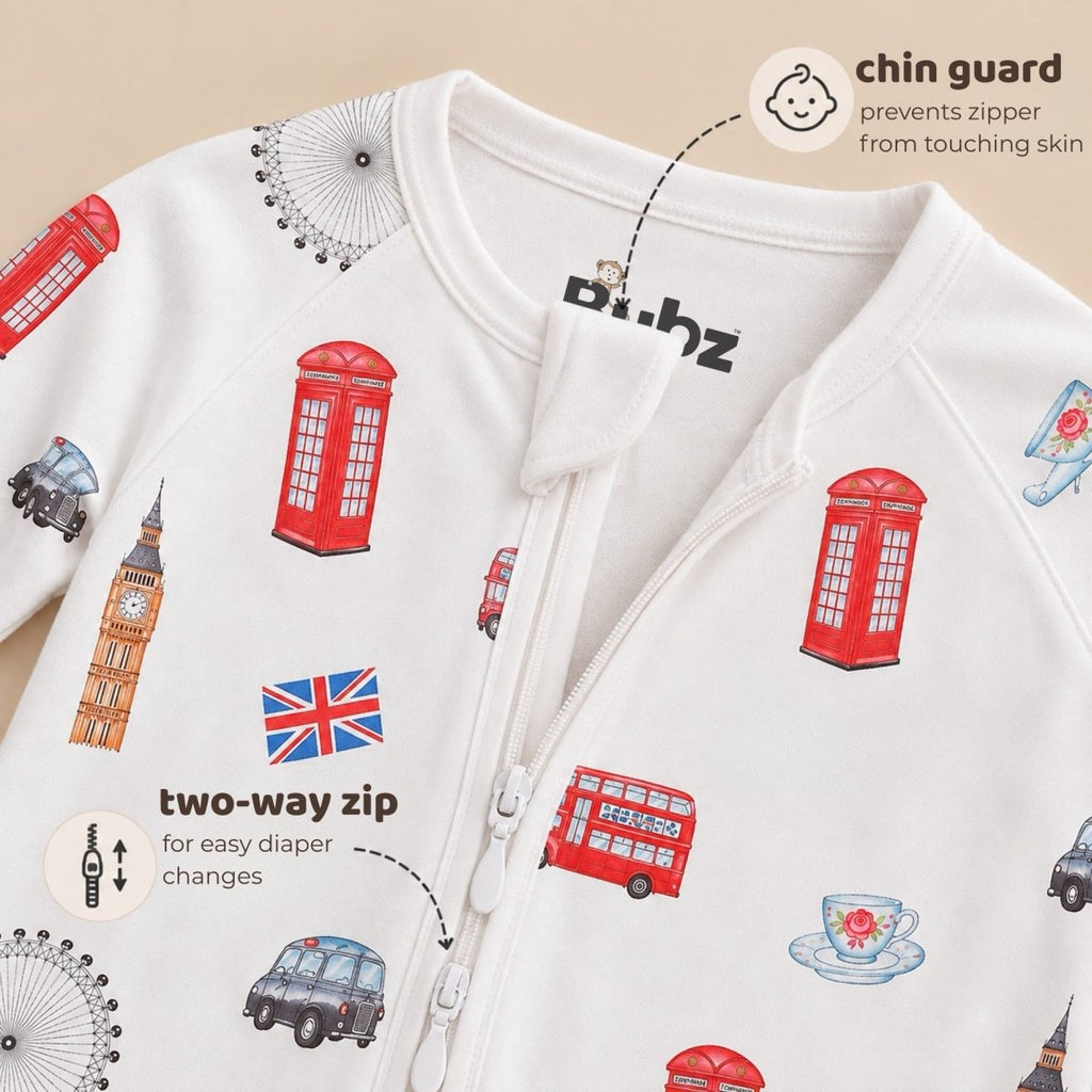 London Bamboo Zipsuit - Bubz