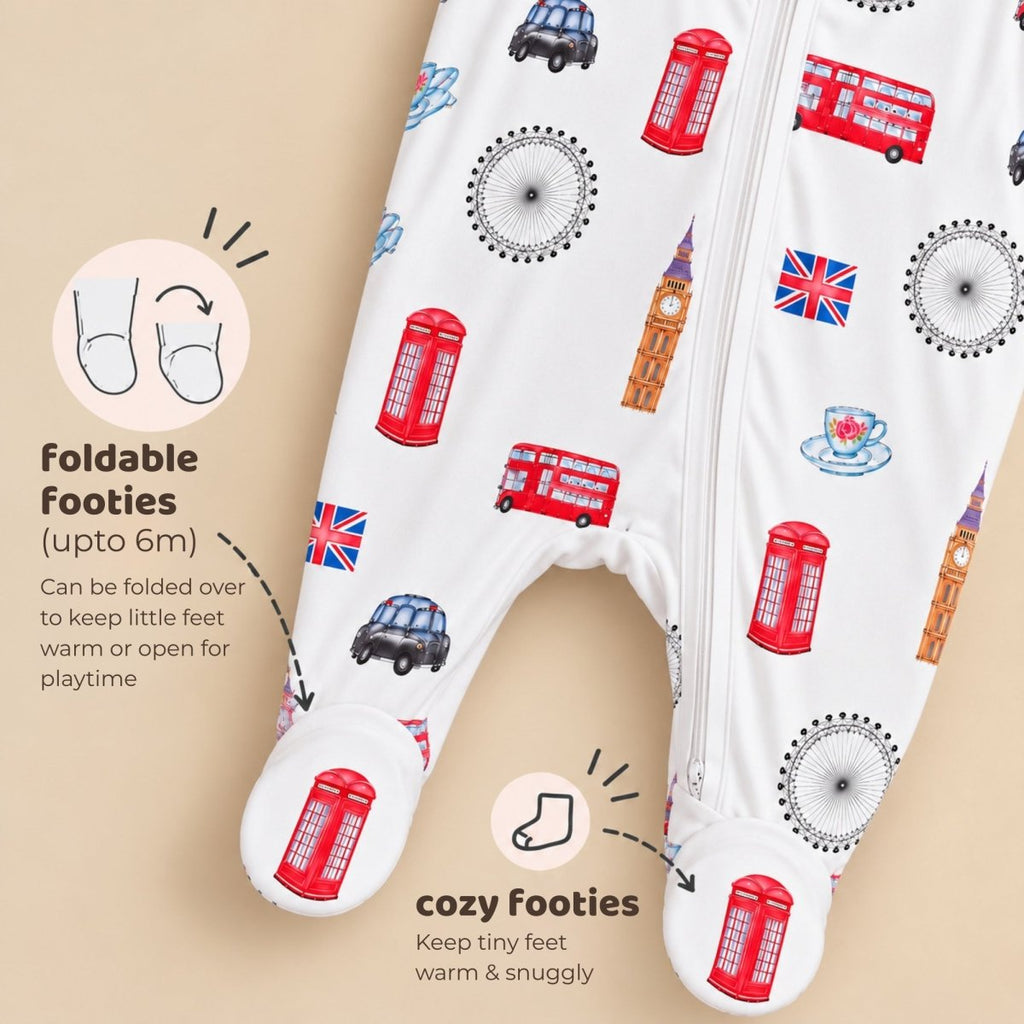 London Bamboo Zipsuit - Bubz