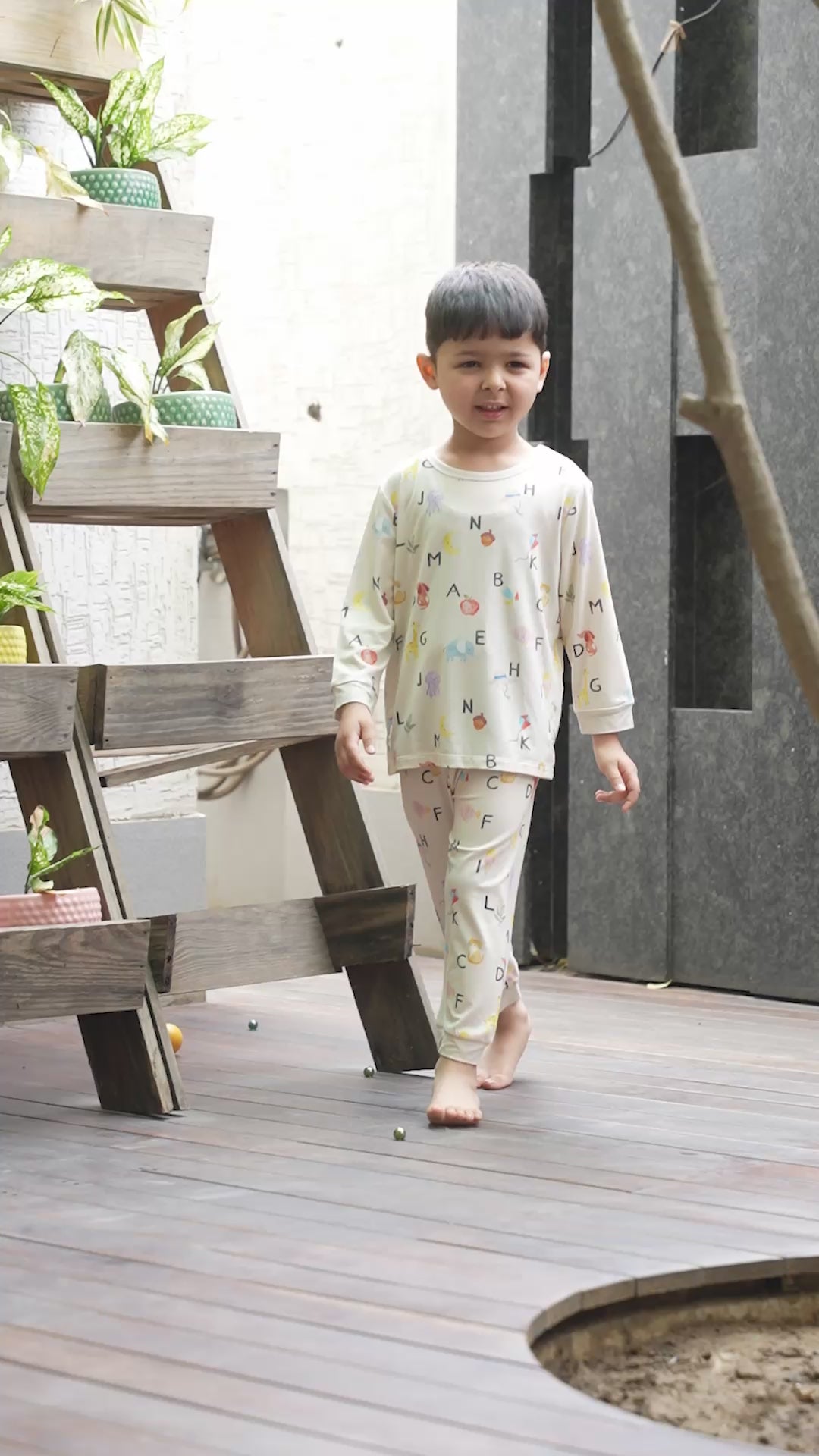Alphabet Adventure Bamboo Long Sleeve Set