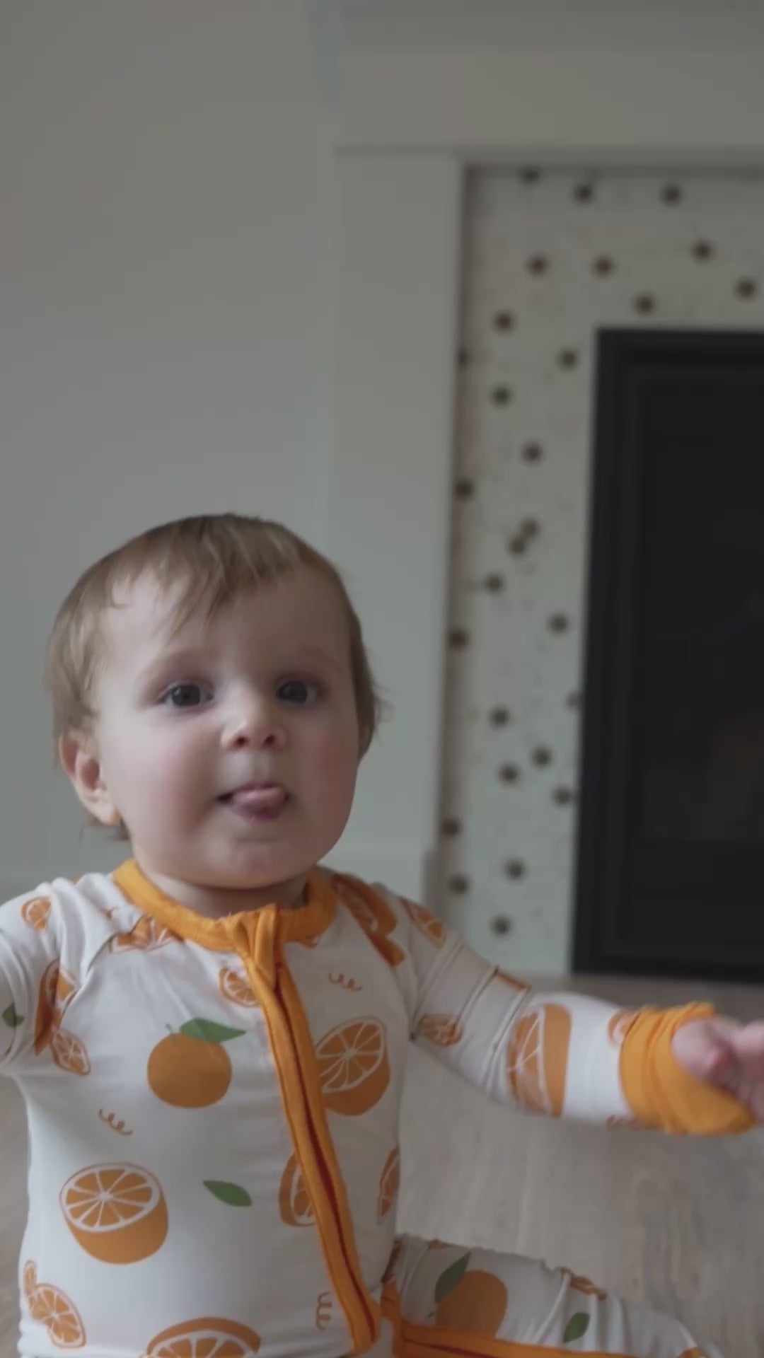 Citrus Fruits Bamboo Zipsuit