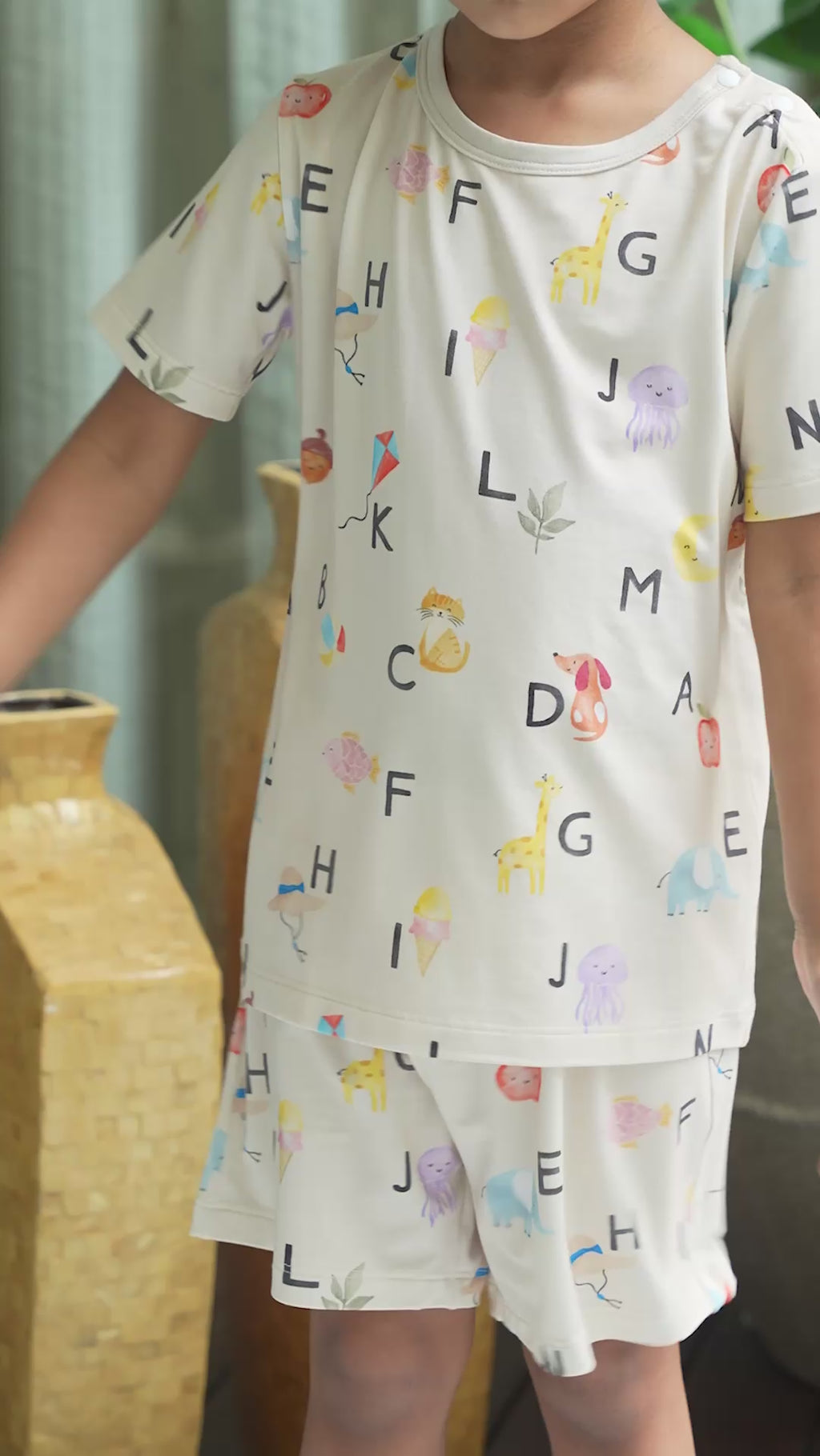 Alphabet Adventures Bamboo Short Sleeve Set