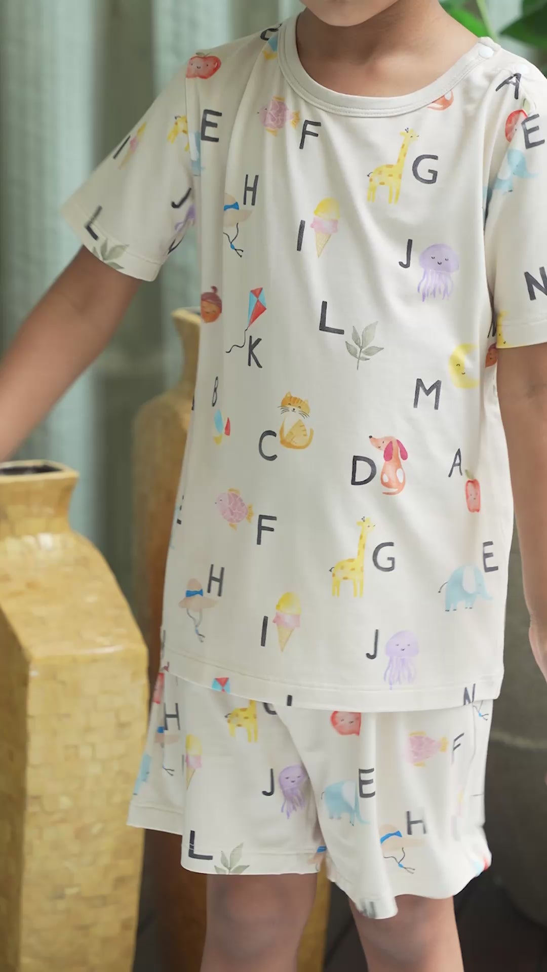 Alphabet Adventures Bamboo Short Sleeve Set