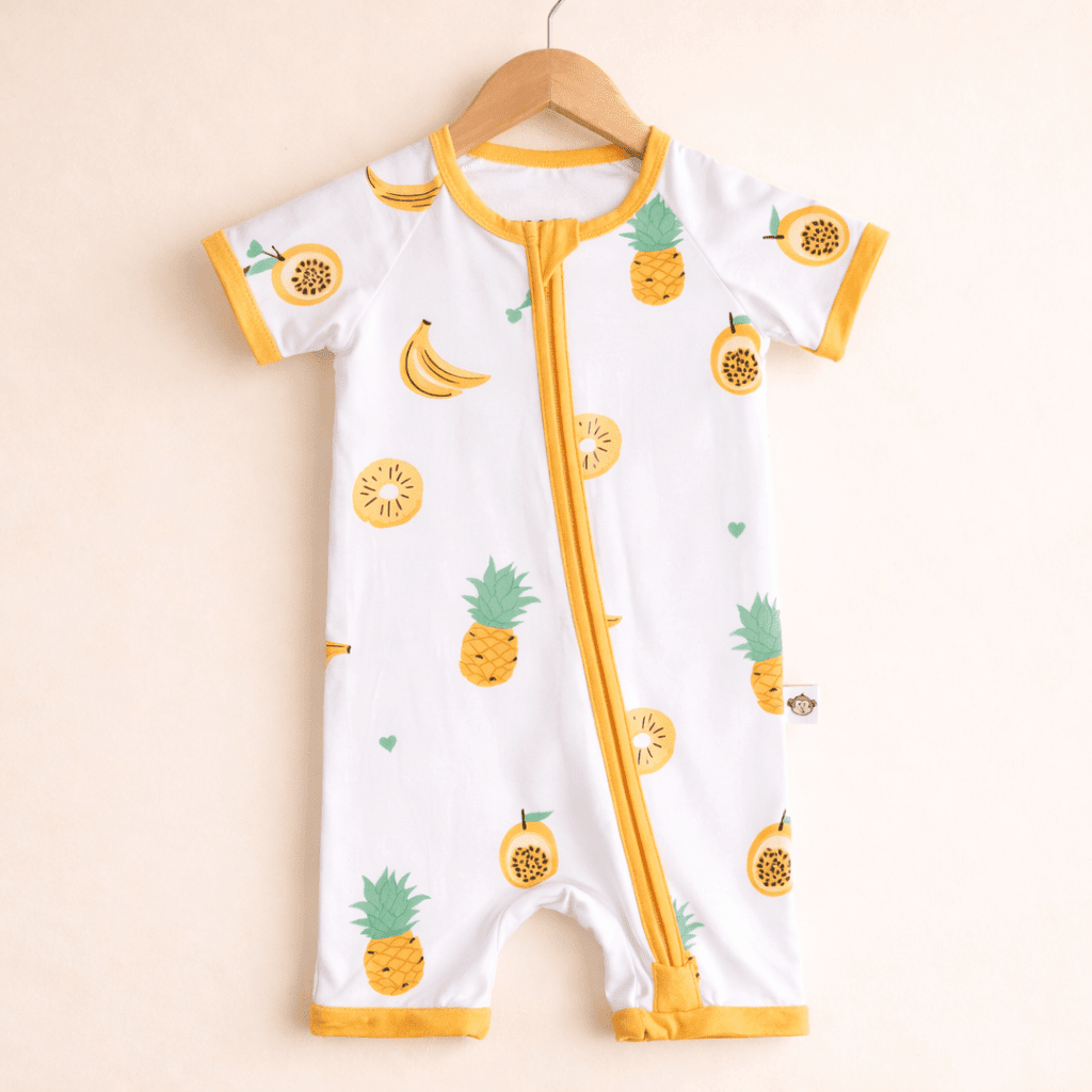 Tropical Fruits Bamboo Romper - Bubz