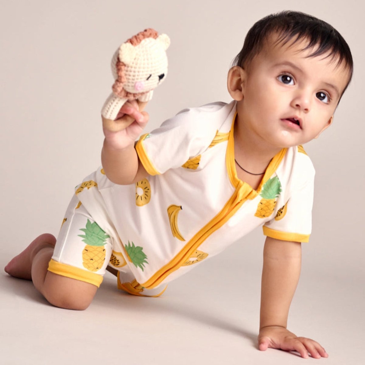 Tropical Fruits Bamboo Romper - Bubz