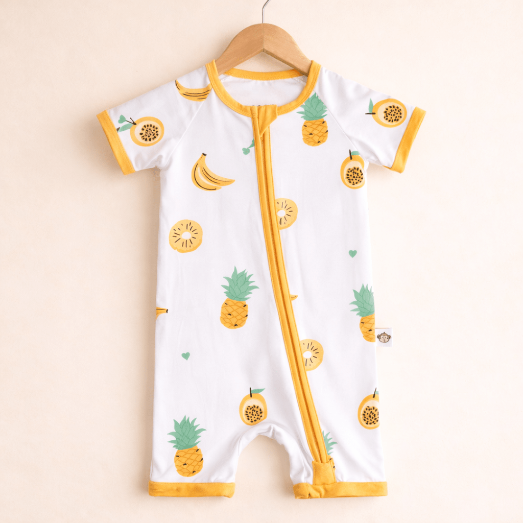 Tropical Fruits Bamboo Romper - Bubz