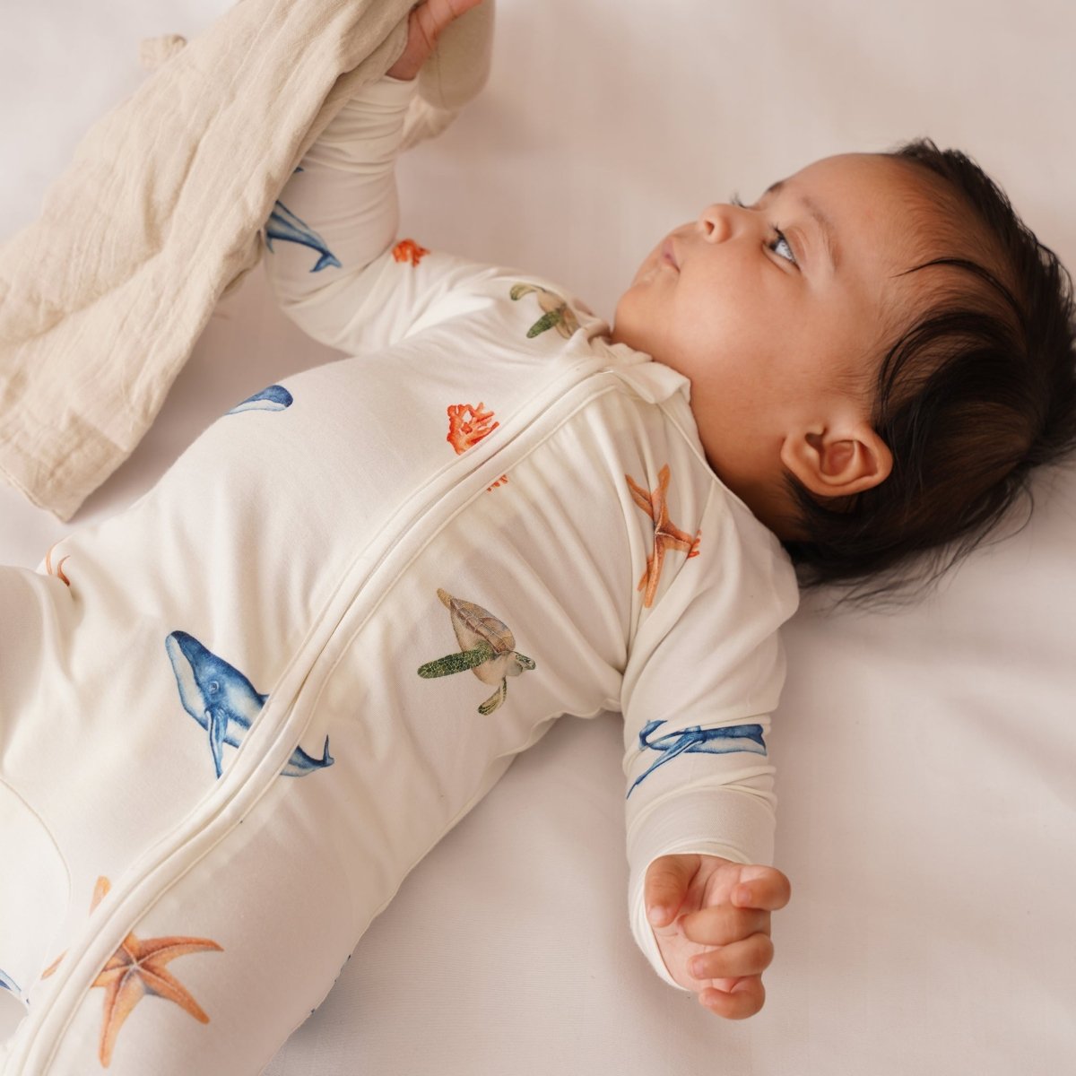 Under the Sea Bamboo Zipsuit - Bubz