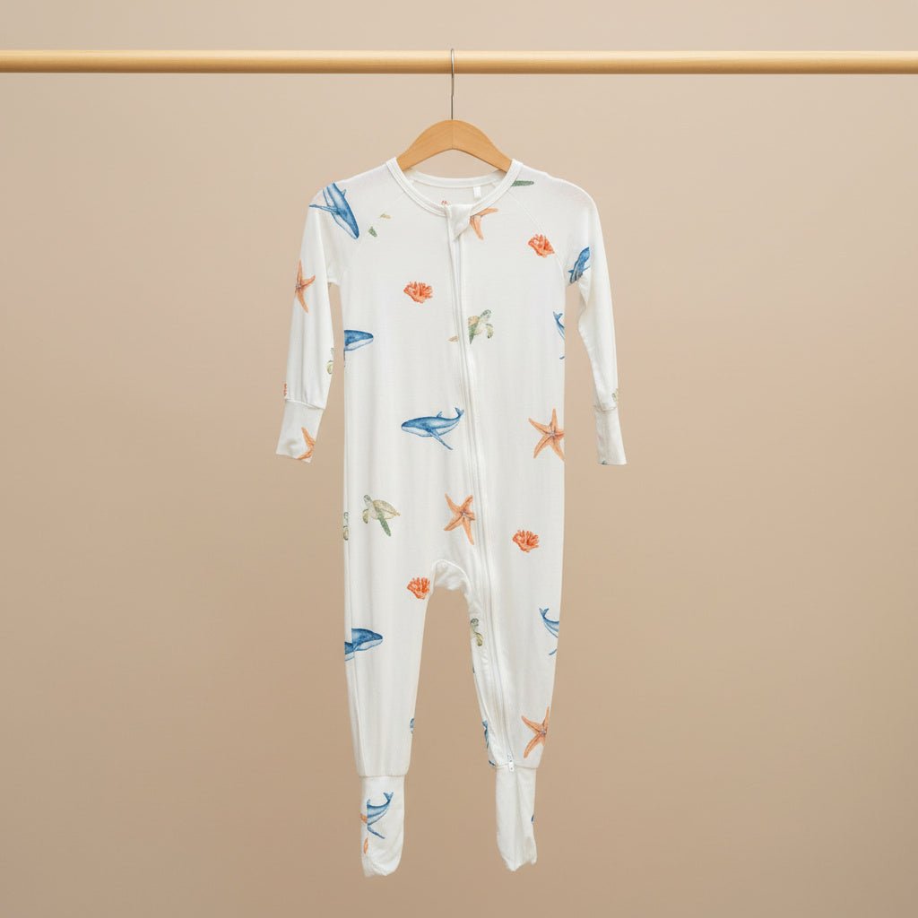 Under the Sea Bamboo Zipsuit - Bubz