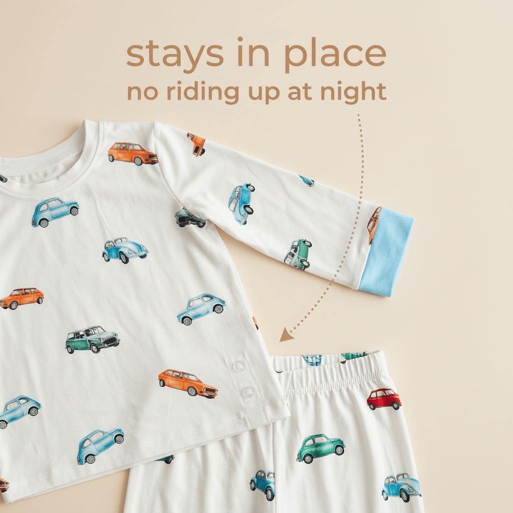 Vintage Wheels Bamboo Long Sleeve Set - Bubz