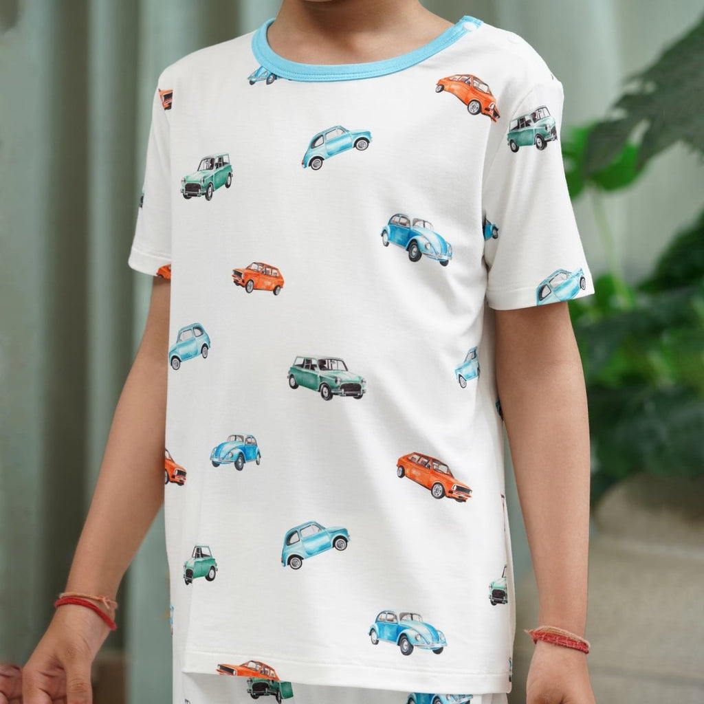 Vintage Wheels Bamboo Short Sleeve Set - Bubz