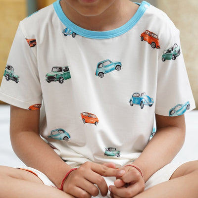 Vintage Wheels Bamboo Short Sleeve Set