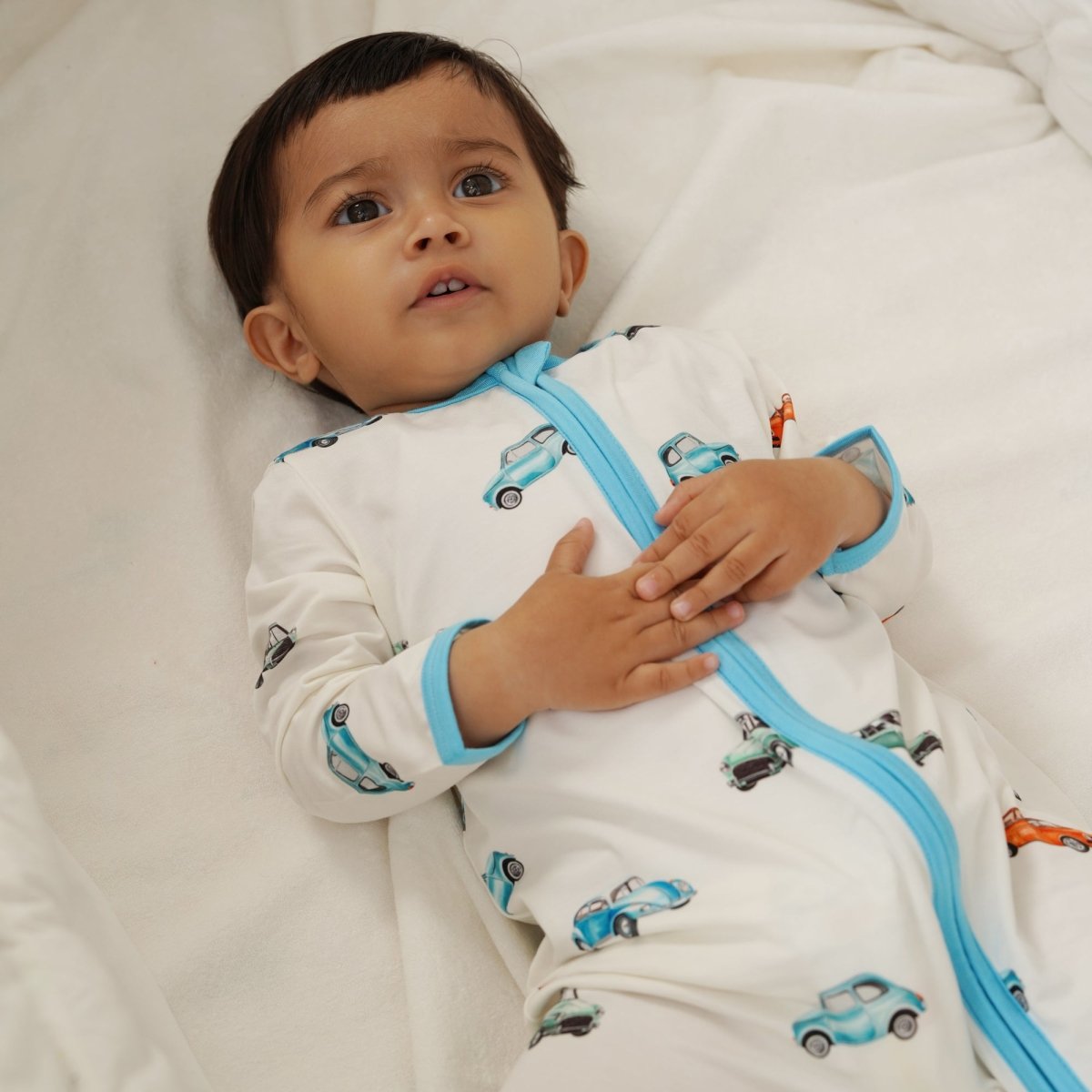 Vintage Wheels Bamboo Zipsuit - Bubz