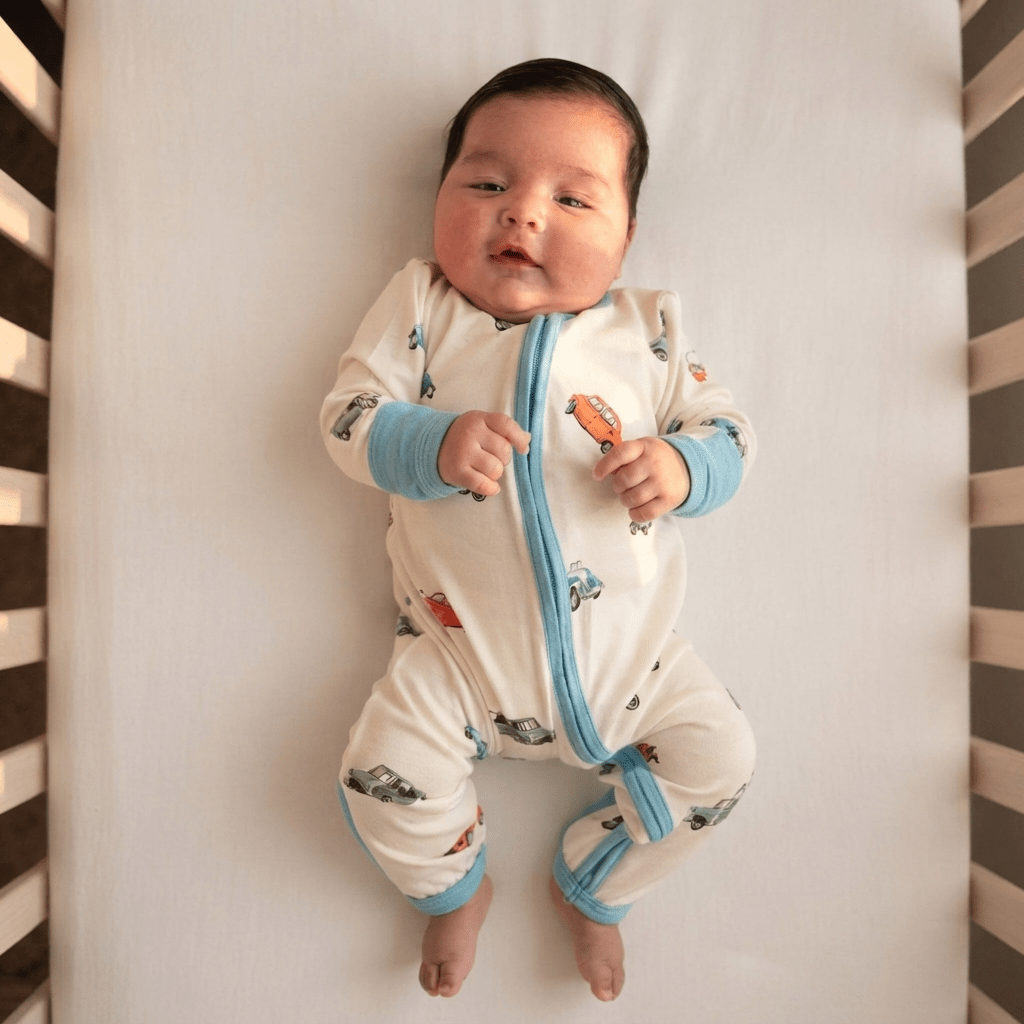 Vintage Wheels Bamboo Zipsuit - Bubz