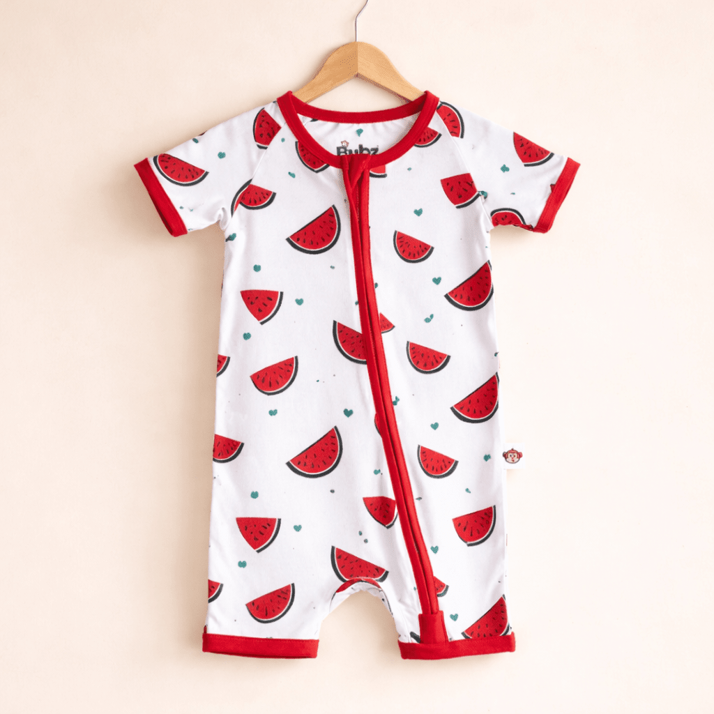 Watermelon Bamboo Romper - Bubz