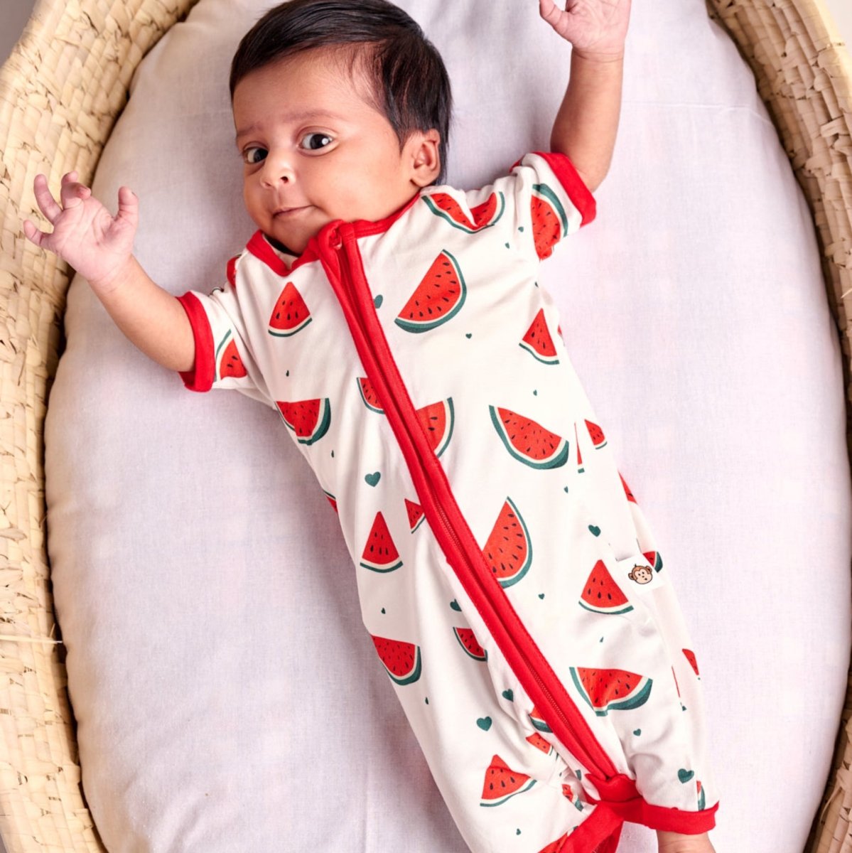 Watermelon Bamboo Romper - Bubz