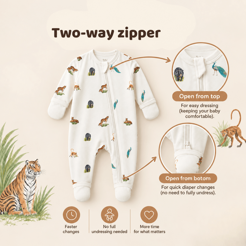 Wild Wonder Bamboo Zipsuit - Bubz