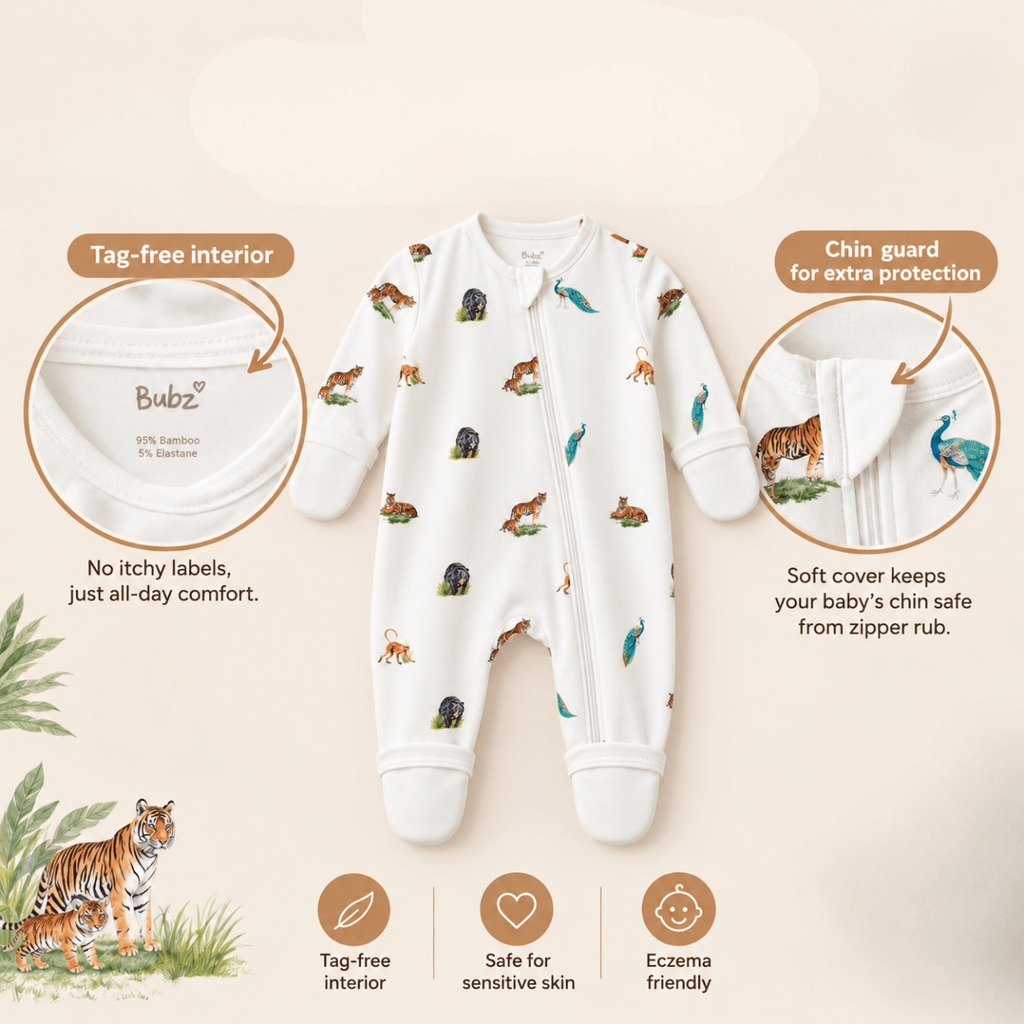 Wild Wonder Bamboo Zipsuit - Bubz