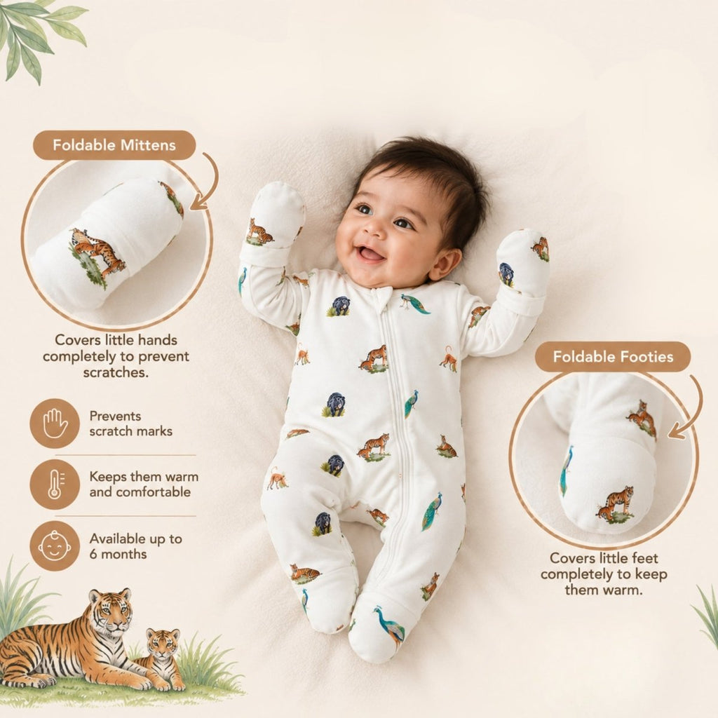 Wild Wonder Bamboo Zipsuit - Bubz