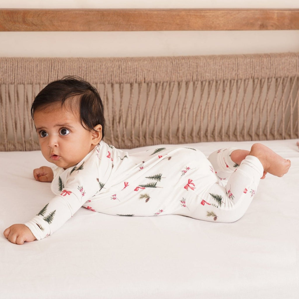 Woodland Cheer Bamboo Zipsuit - Bubz