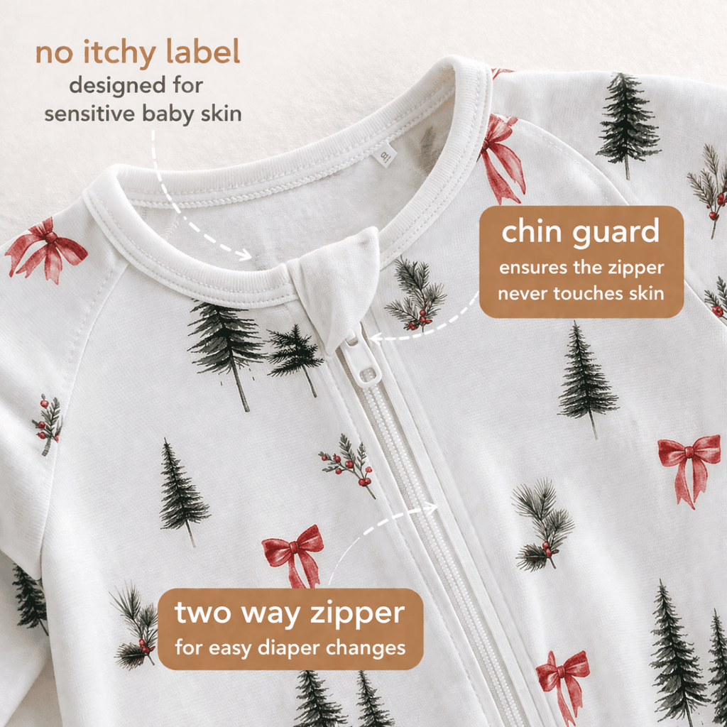 Woodland Cheer Bamboo Zipsuit - Bubz