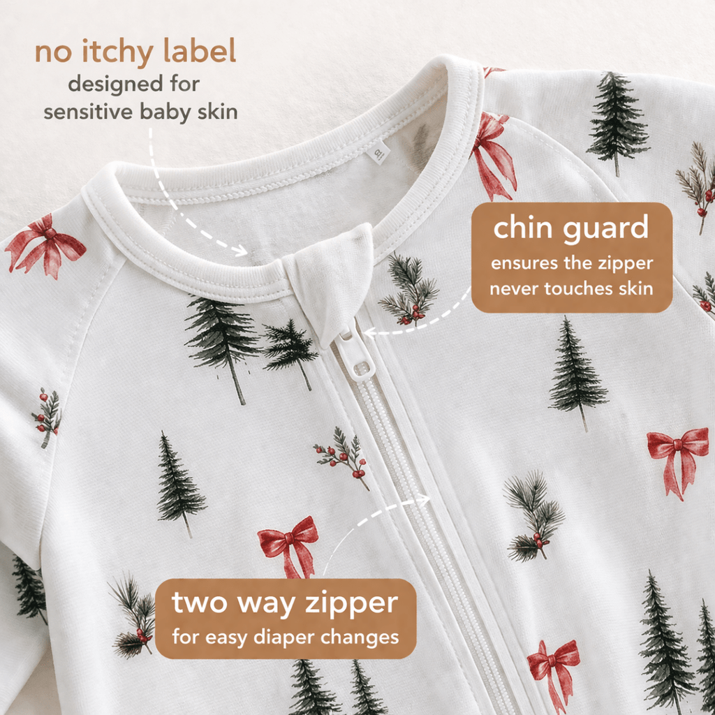 Woodland Cheer Bamboo Zipsuit - Bubz