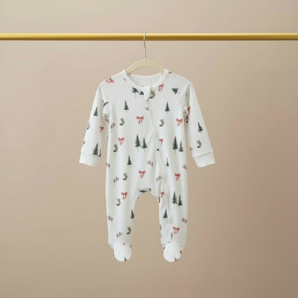 Woodland Cheer Bamboo Zipsuit - Bubz